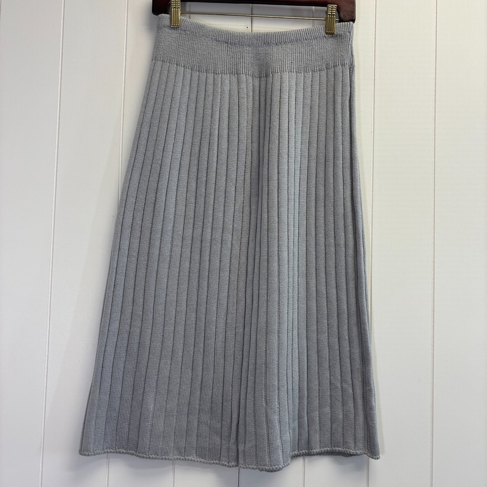 Kenneth Too Womens 70s 80s Ribbed Knit Sweater Skirt Size S Minimalist Comfy USA